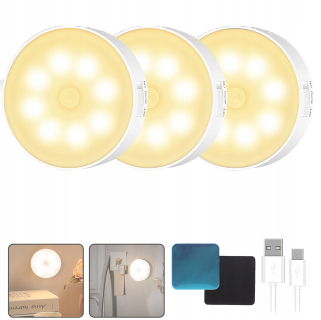 Biela nočná lampa